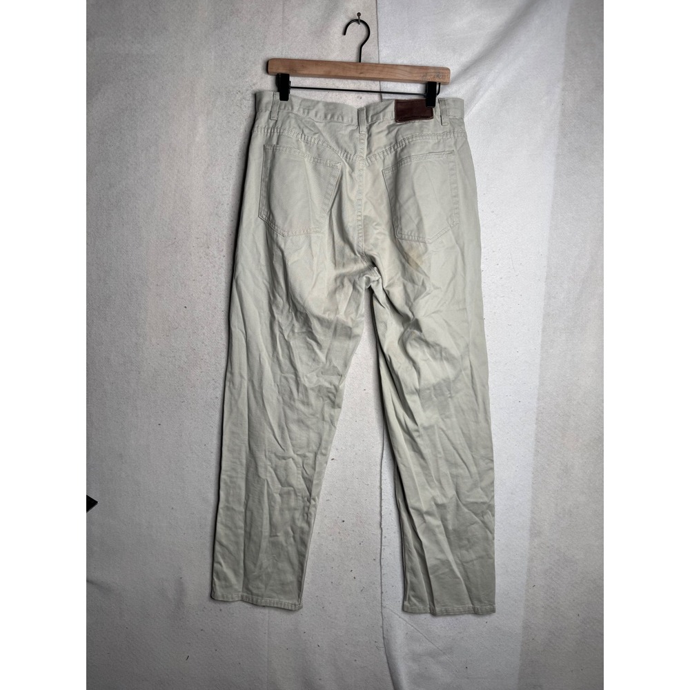 Calvin Klein Jeans Mens Easy Fit Khaki Tan Straight Leg Pants MPLT171C 34x31 - Picture 11 of 16